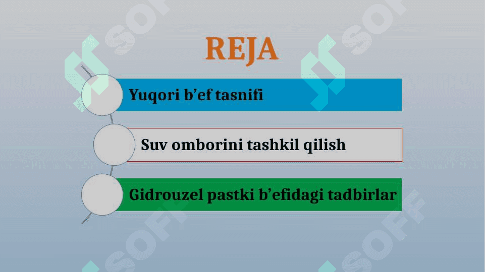 SUV OMBORLARI. ULARNING AHAMIYATI, JOYLASHISHI, ROSTLASH USULI 3