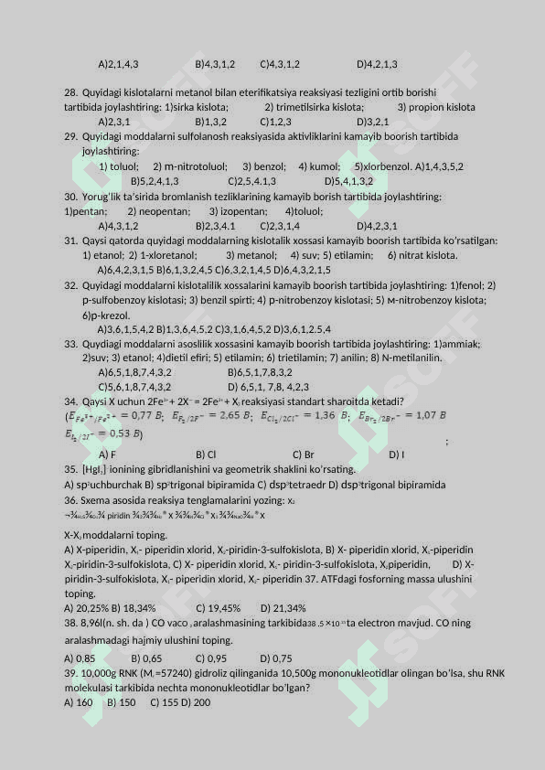 11-SINF KIMYO TEST. 4