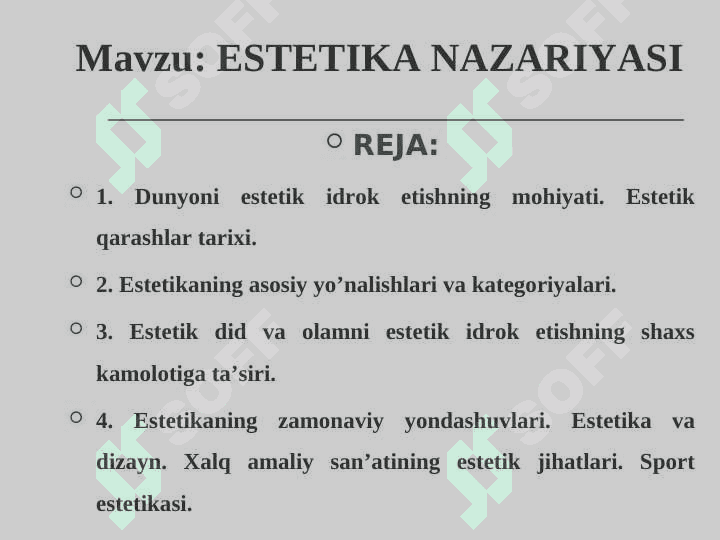 ESTETIKA NAZARIYASI 2