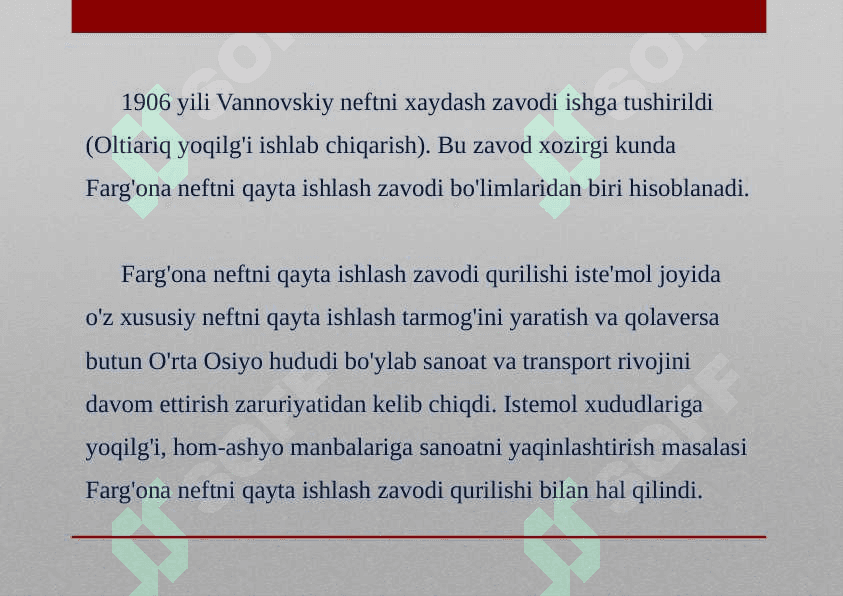 FARG'ONA NEFTNI QAYTA  ISHLASH ZAVODI 7