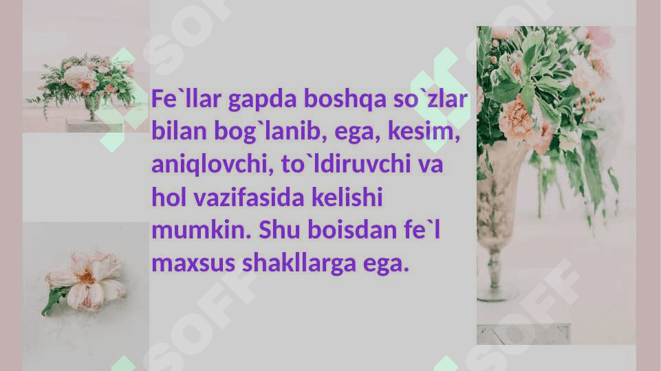Fe'lning vazifa shakllari 4