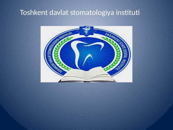 Bolalarda paradont to'qimasining tuzilishi