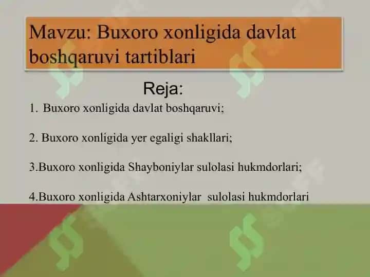 Buxoro xonligida davlat boshqaruv tartibi 2