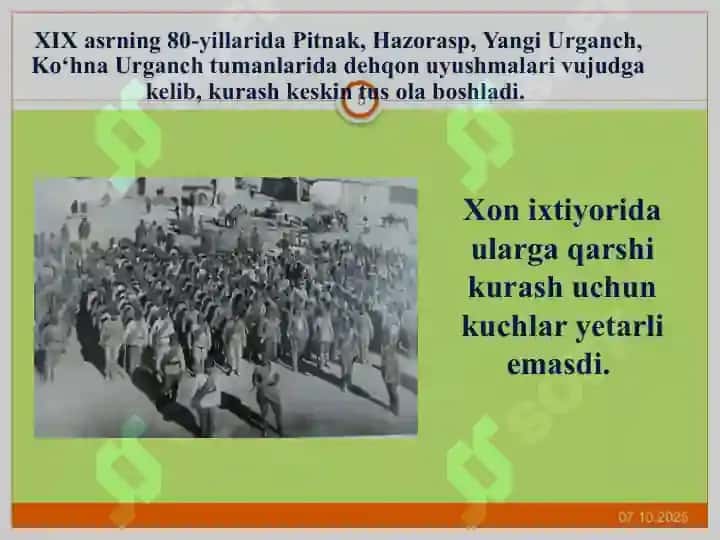 Xiva Xonligining ma'muriy hududiy bo'linishi 5