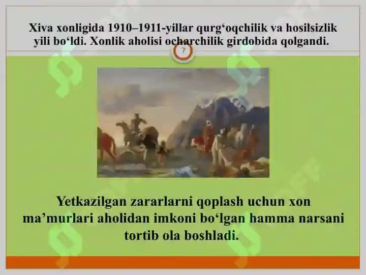 Xiva Xonligining ma'muriy hududiy bo'linishi 7