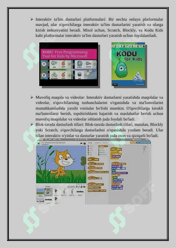Fanlarni o' qitishda pedagogik dasturiy vositalar yordamida interaktiv vositalar yaratish. 3