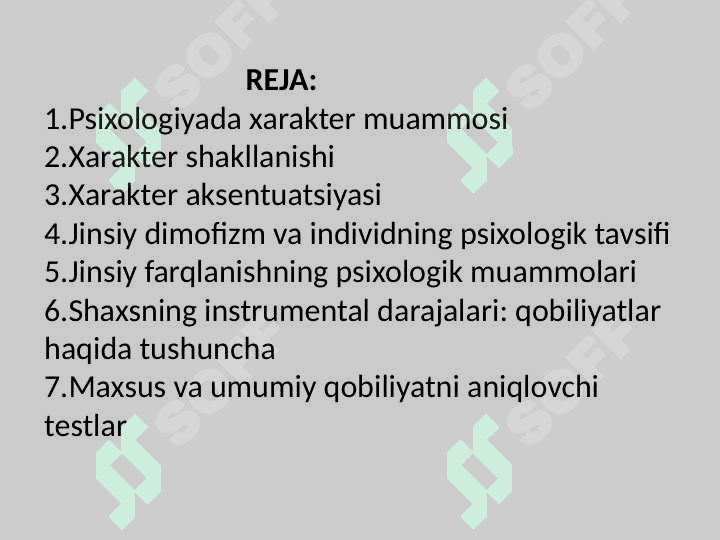 XARAKTER, QOBILIYAT VA HARAKAT INSON FAOLIYATINING BIRLIGI SIFATIDA 2