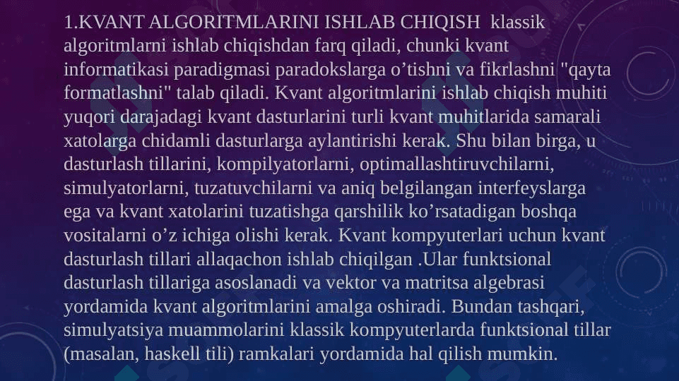 Jarayonlarning birgalikda ishlashini ta’minlash algaritmlar 2