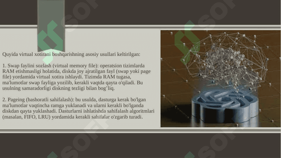 virtual xotirani boshqarish usullari 4