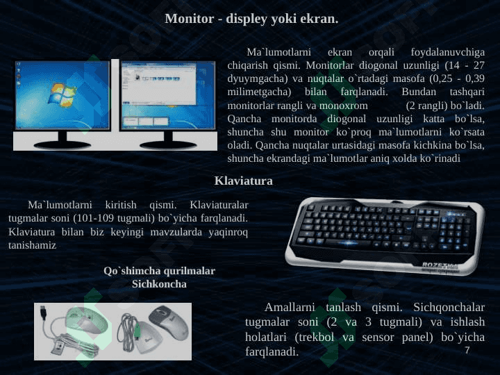 kompyuterlarning dasturiy ta'minoti 7