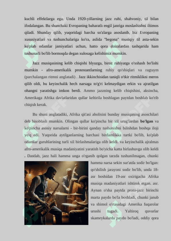 Jazz va jazz ritmlari 3