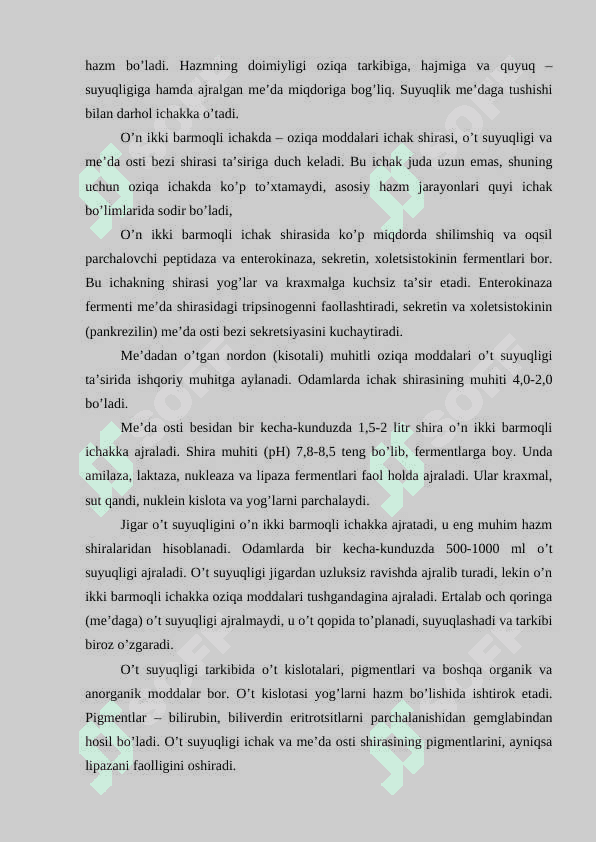 OVQAT HAZM QILISH FIZIOLOGIYASI 4