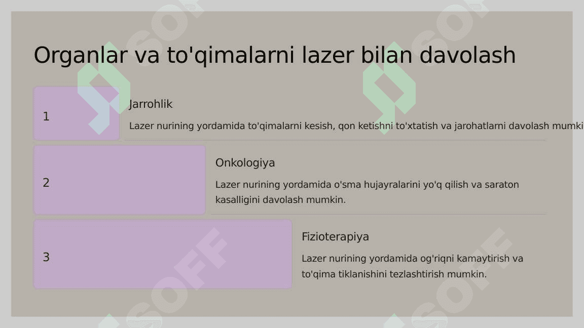 Lazer bilan davolash 8