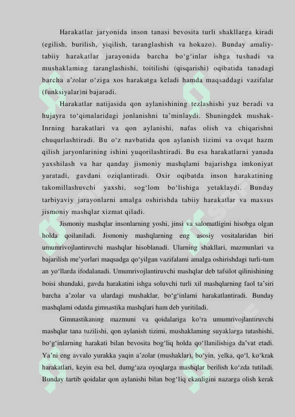 Sogʻlomlashtiruvchi jismoniy tarbiyaning nazariy asoslari 4