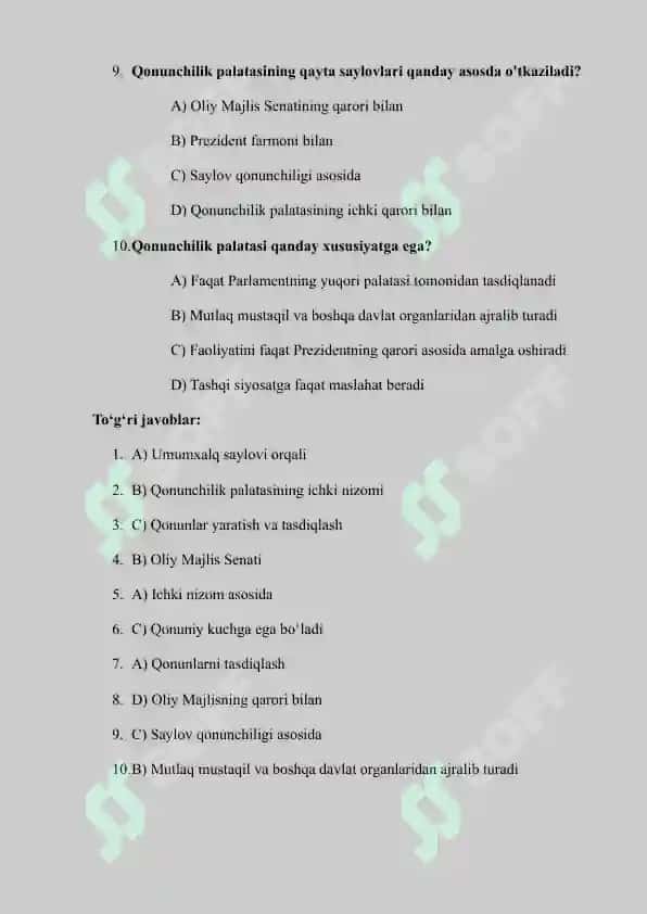 Oliy Majlis Qonunchilik palatasining huquqiy holati 3
