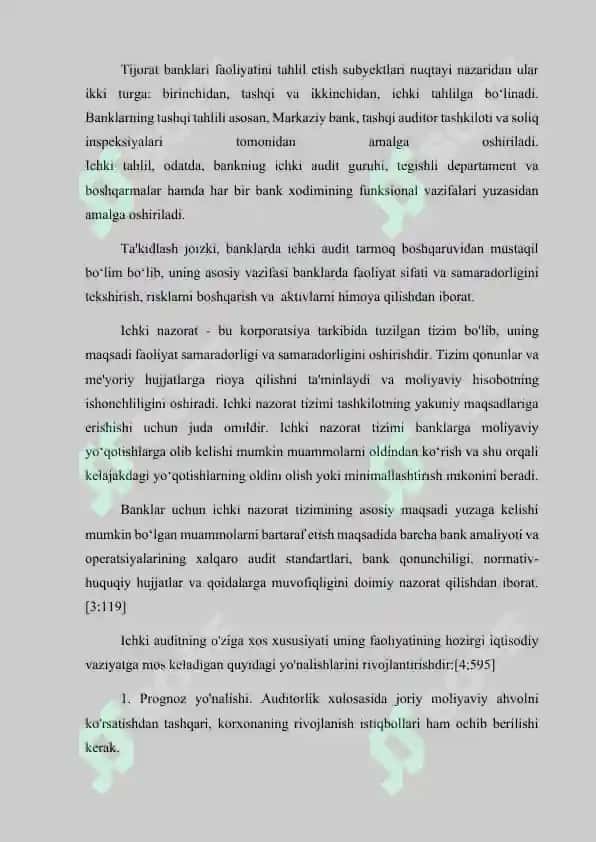BANKLARDA ICHKI AUDIT 4