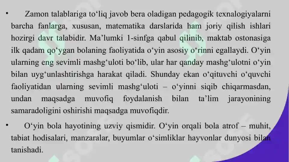 Sinfdan tashqari mashg‘ulotlarda didaktik o‘yinlarning ahamiyati, mazmuni ulardan foydalanish usull 5