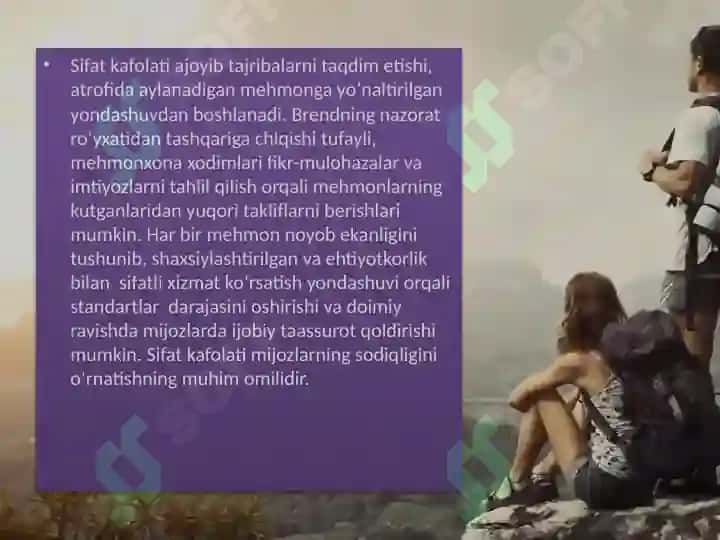Sifatni ta'minlash 4