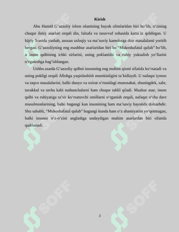 Mukoshafatul qulub 3
