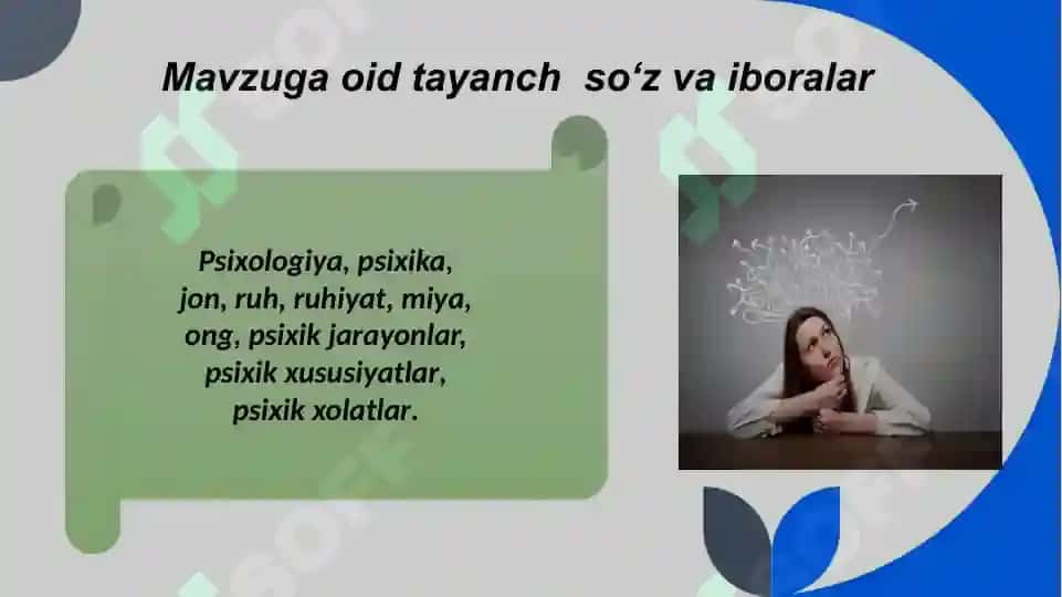 Umumiy psixologiyaning maqsadi, vazifalari va predmeti 3