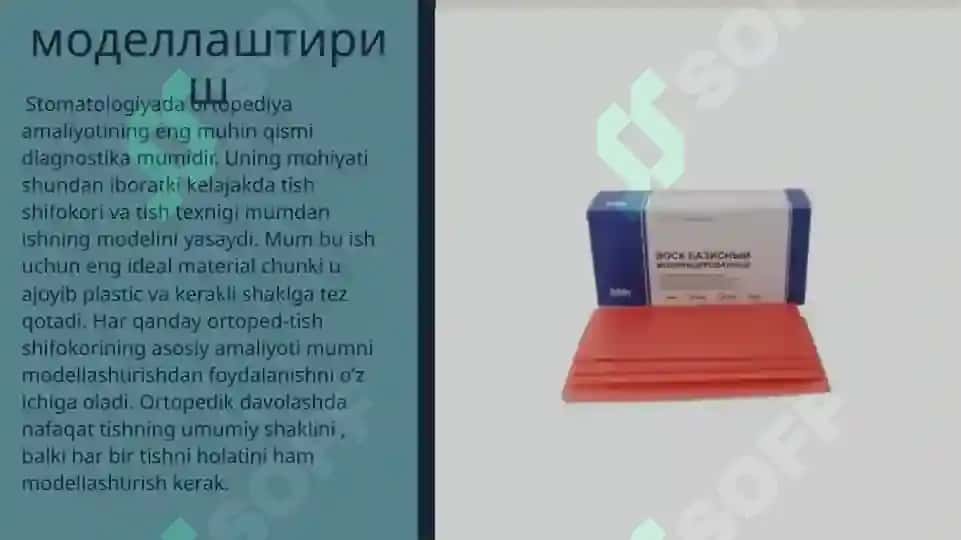 Yuqori va pastki jag‘ tishlarining anatomik shakllarini mumdan yasash 2