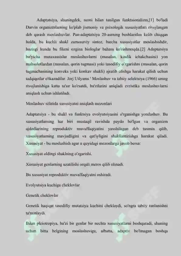 Adaptatsiyaning (moslashishnig) fiziologik asoslari 2