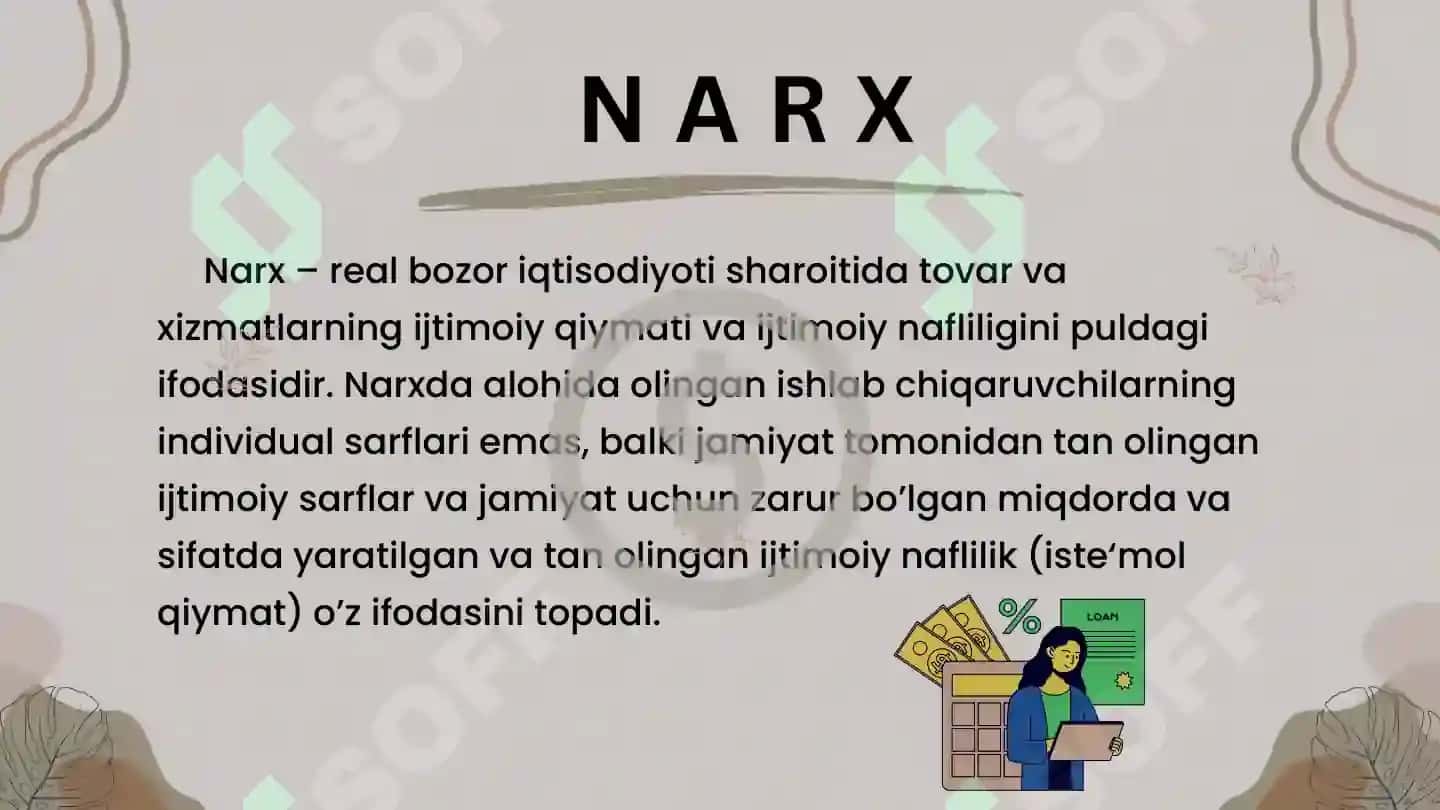 Narx siyosati 4
