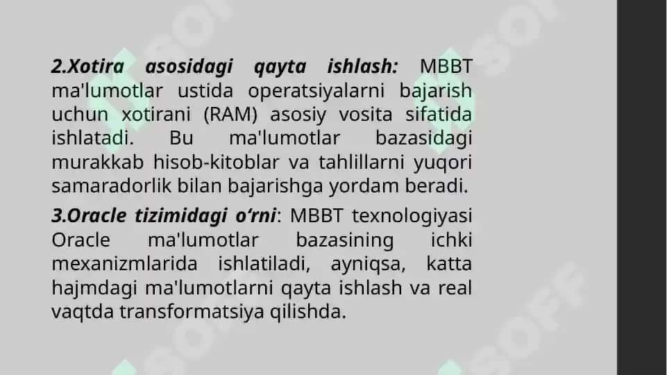 Oracle MBBT 4
