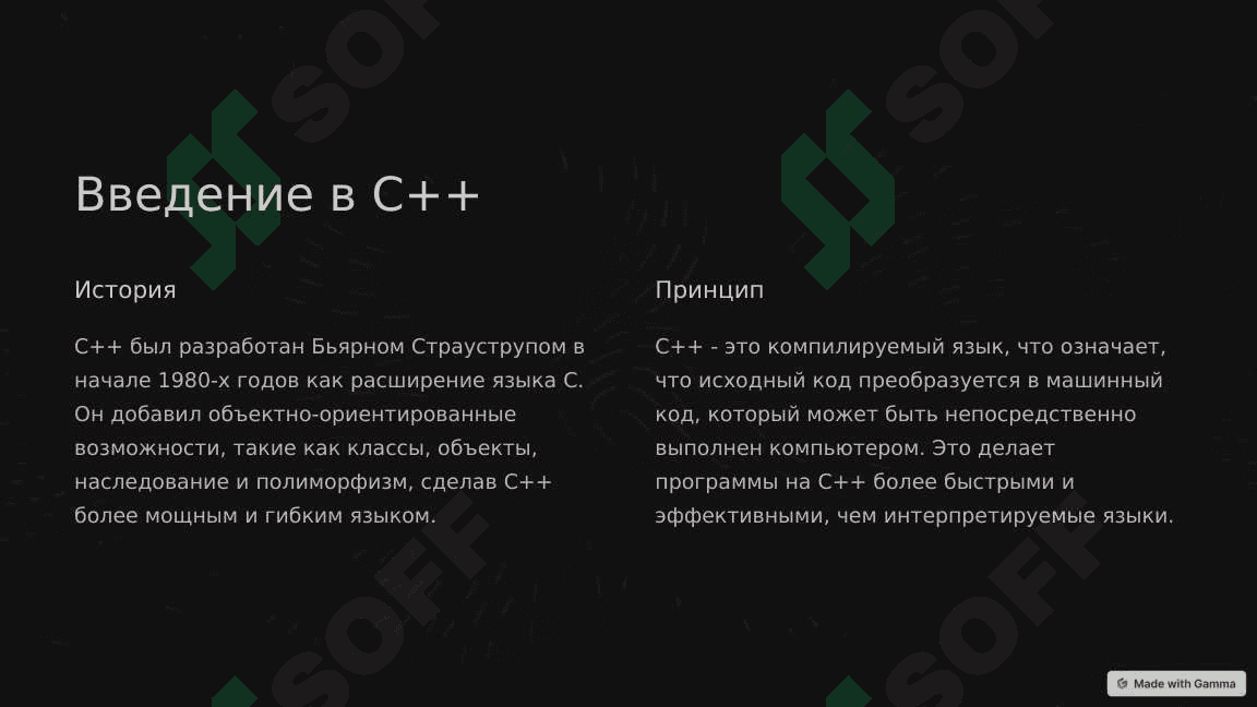 C++ Программного Обеспечения Структура и Форма 2
