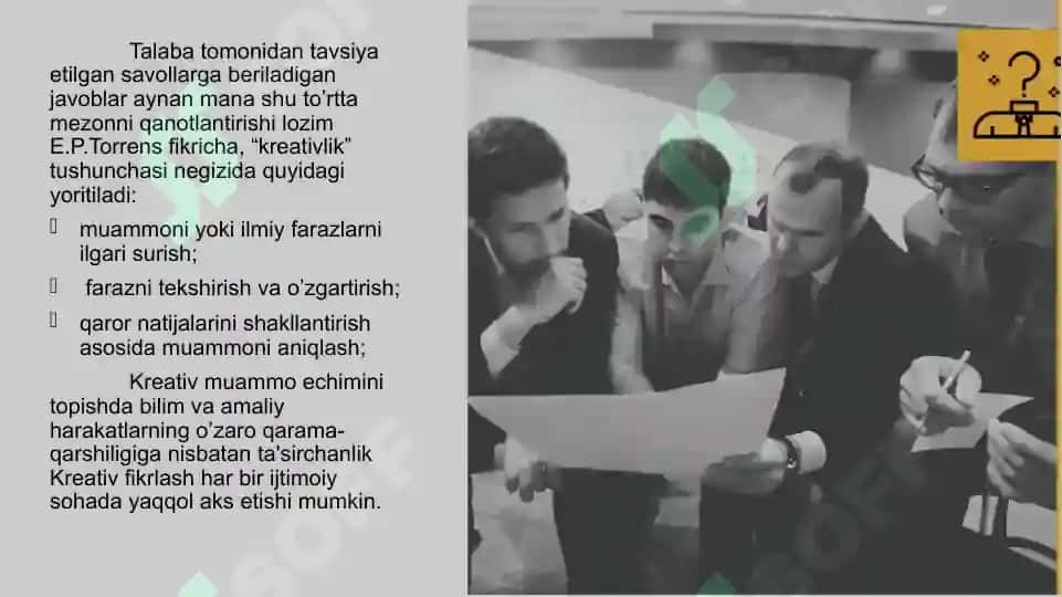 Shaxsiy ijod asoslari.Ijodiy fikrlash vositalari va usullari 5