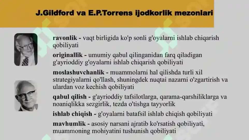 Shaxsiy ijod asoslari.Ijodiy fikrlash vositalari va usullari 7