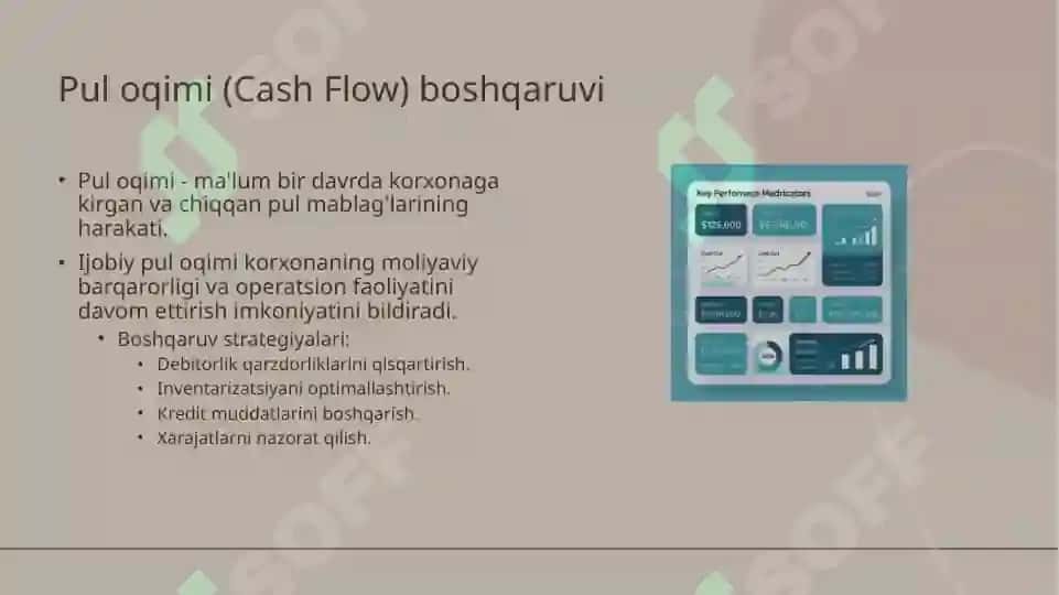 Kapital va moliyaviy ta’minot jarayonini boshqarish 8