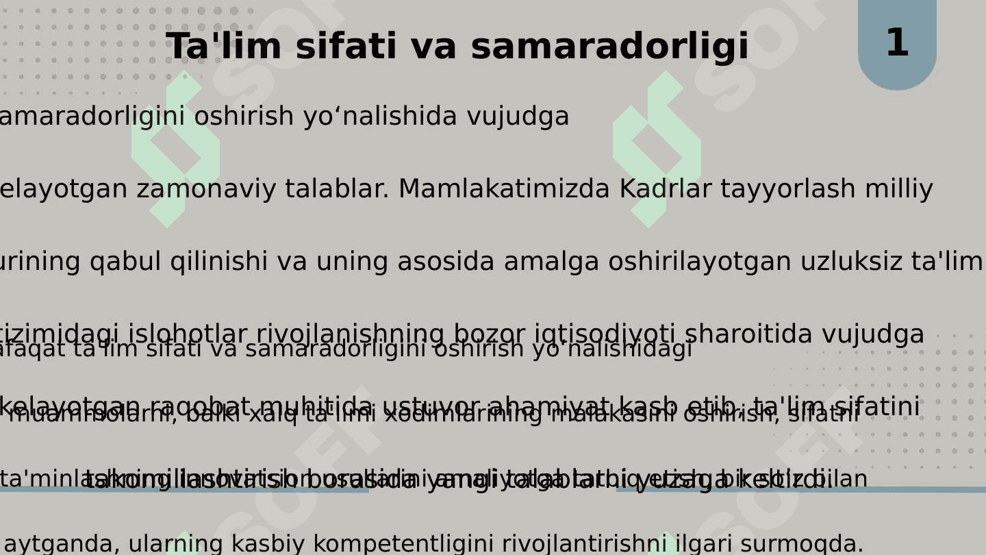 Ta'lim sifati boshqaruvining ilmiy-metologik asoslari 2