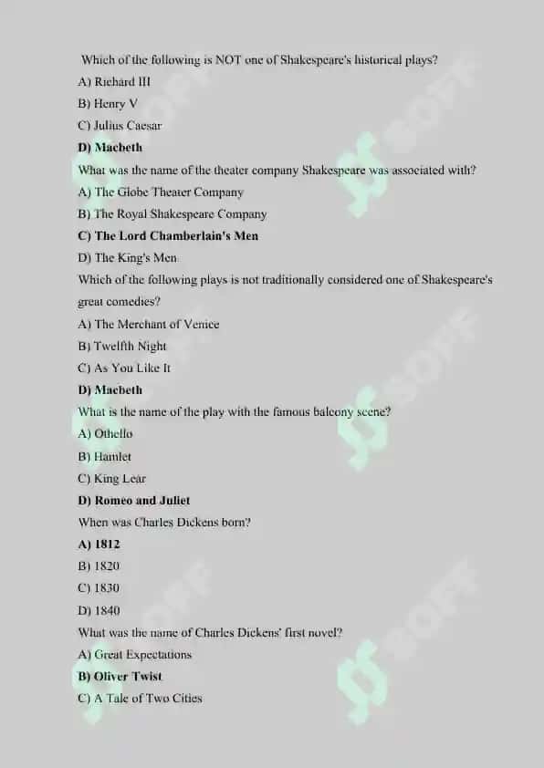 world literature Quiz 2