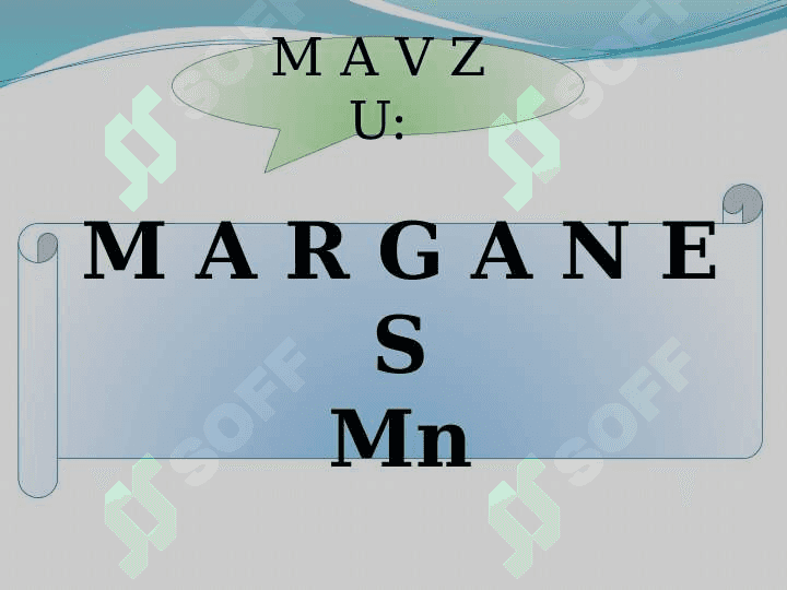 MARGANES. Taqdimot. 2