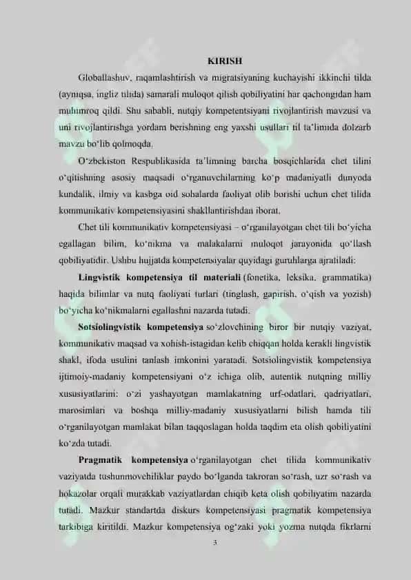 B2 DARAJADAGI TALABALARNING DISKURS KOMPETENSIYASINI RIVOJLANTIRUVCHI MASHG‘ULOTLAR 3