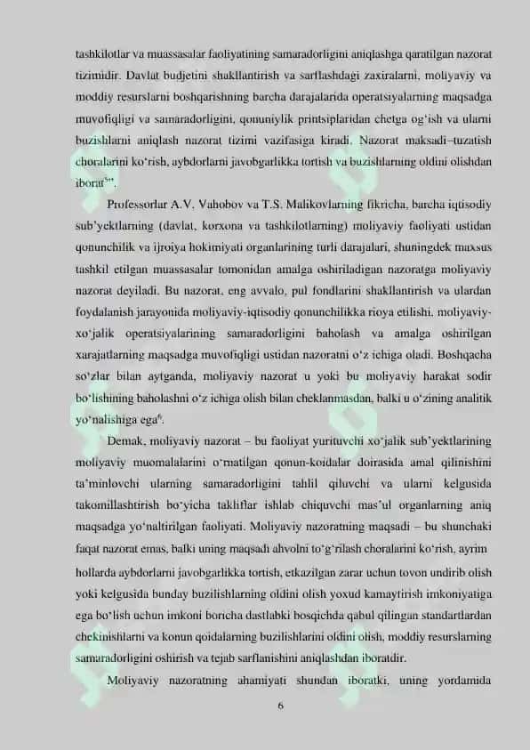 kurs ishi budjet mablag'laridan foydalanish 6