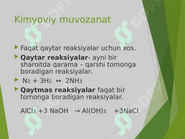 KIMYOVIY MUVOZANAT. 2