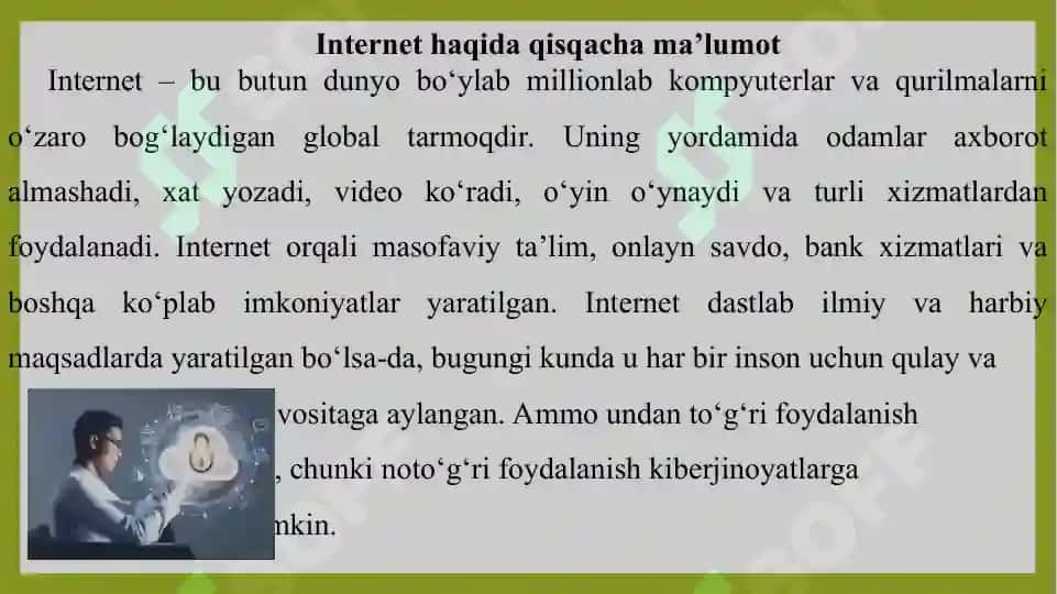 Internet va kiberjinoyatlar xavfi 3