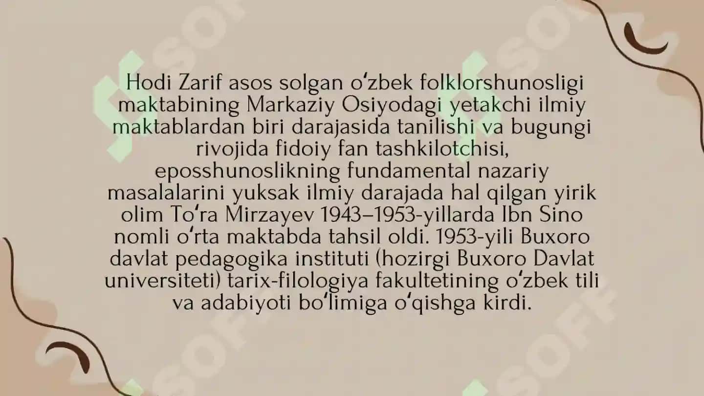 To'ra Mirzayev - folklorshunos olim 5
