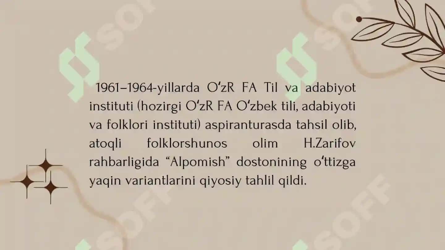 To'ra Mirzayev - folklorshunos olim 7