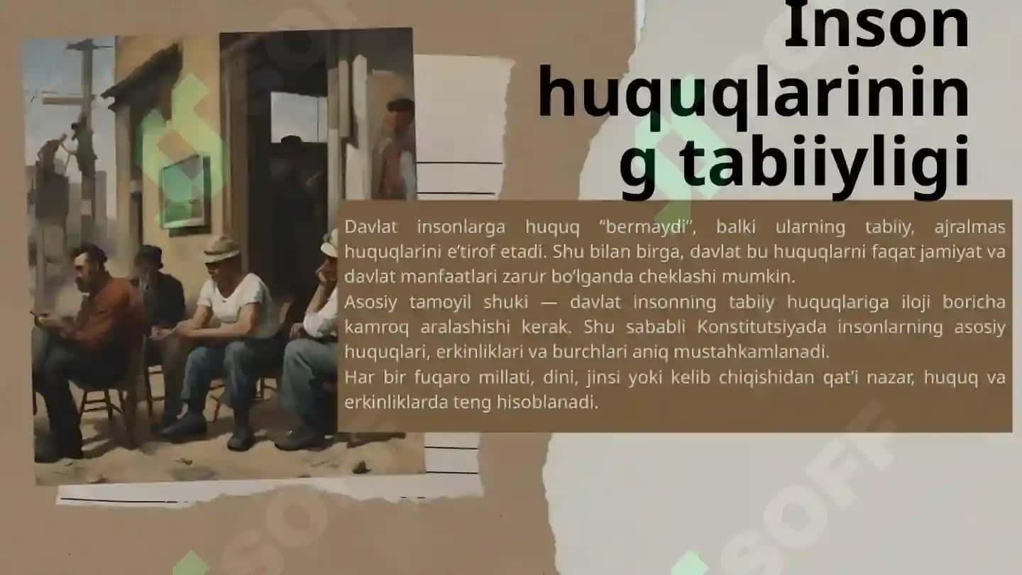 Inson huquqlarining konstitutsiyaviy asoslari 3