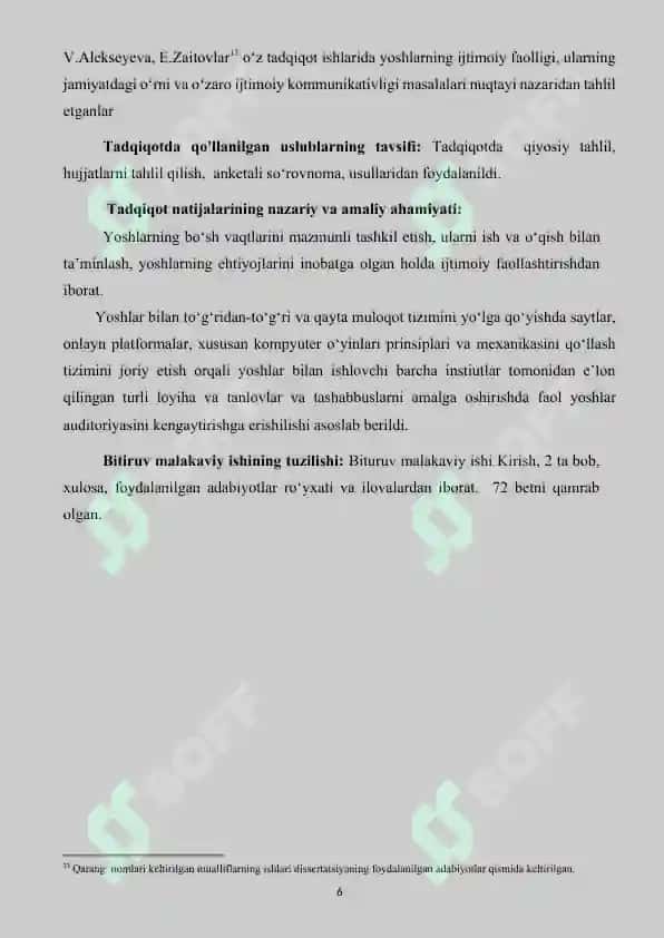YOSHLAR IJTIMOIY-SIYOSIY FAOLLIGINI  OSHIRISH OMILLARI 6