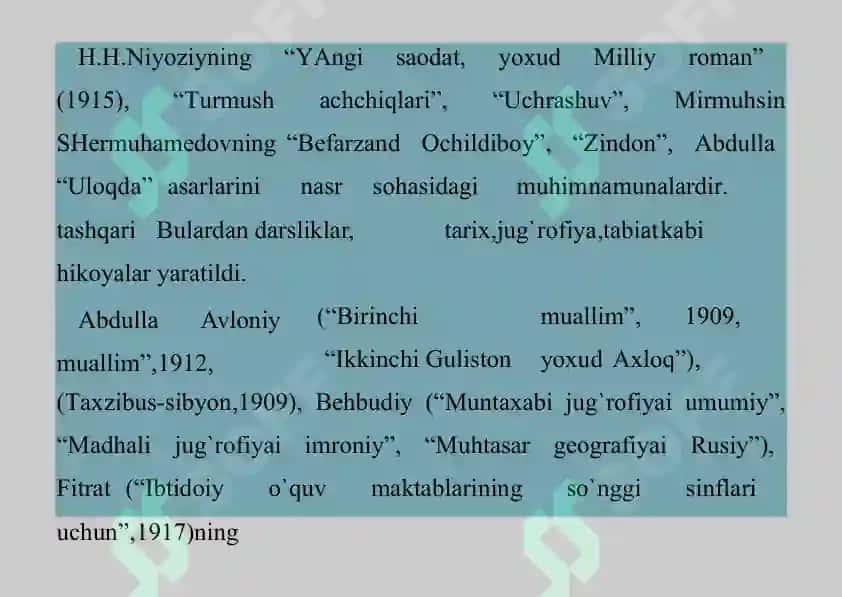 TURKISTONDA XIX ASR OXIRLARIDA MILLIY UYG'ONISH JARAYONLARI 3