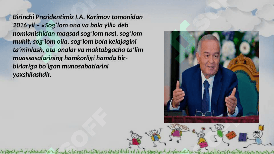 Bolalarni maktabga tayyorlashda ota – onalarning o`rni 2
