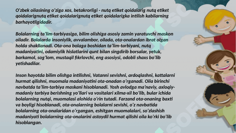Bolalarni maktabga tayyorlashda ota – onalarning o`rni 3