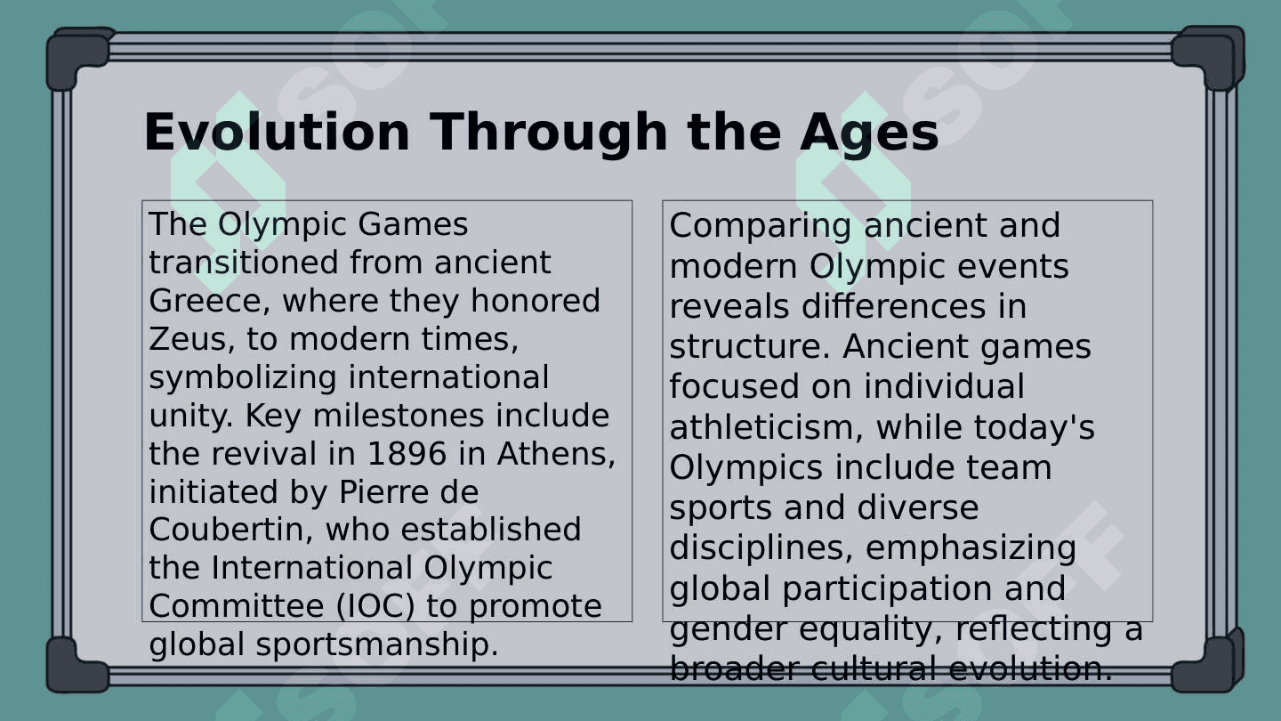 The Olympic games. 4