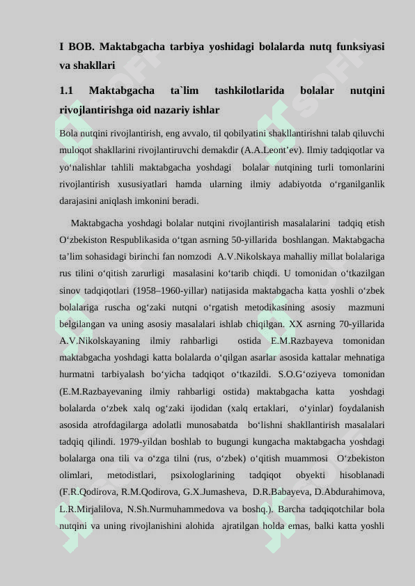 Maktabgacha  tarbiya  yoshidagi  bolalarda  nutq va tafakkur  shakllanishining  xususiyatlari 4