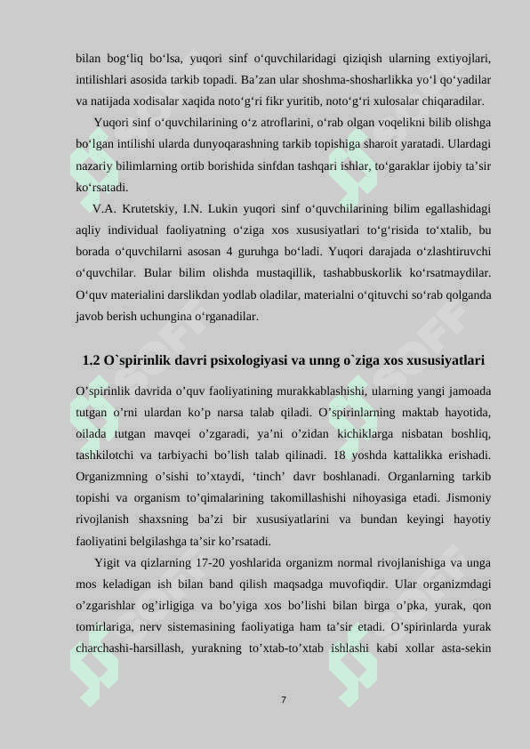 O’spirinlik  davrida  kommunikativ  komptentlikni rivojlanishi 7