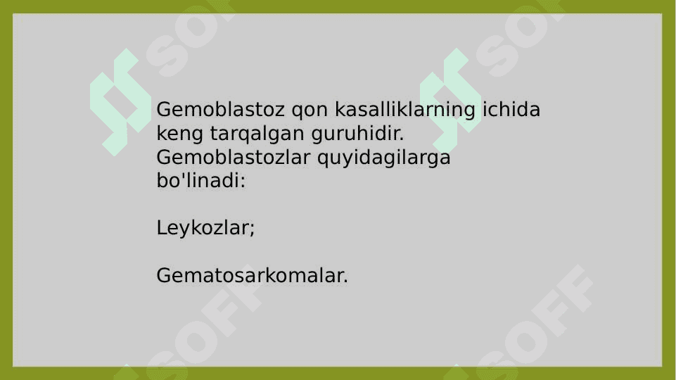 Bolalarda og'iz bo'shlig'i shilliq qavatida qon kasalliklarida sodir bo'ladigan o'zgarishlar,              klinik belgilari, tashxisi, davosi. 3